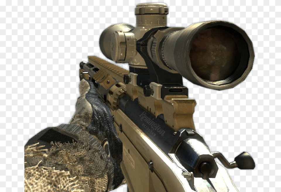 Dexertofr Call Of Duty Mw3 Msr, Firearm, Gun, Person, Rifle Png Image