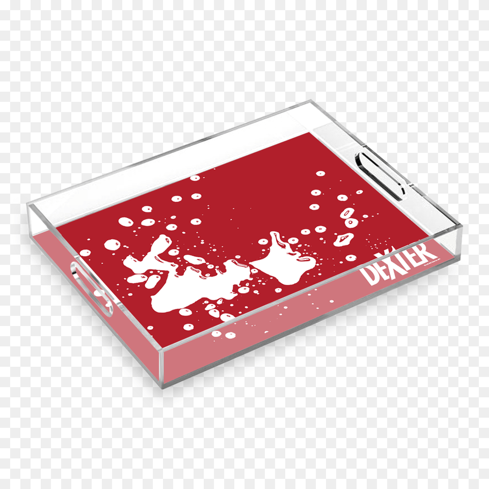 Dexter Blood Spatter Acrylic Tray Art, Book, Publication, File Binder Png Image