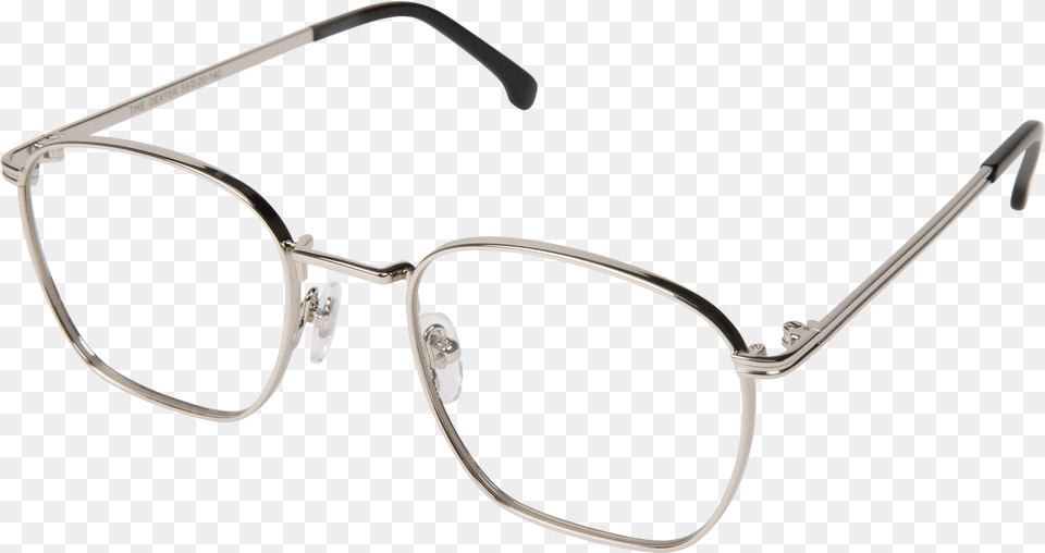 Dexter Glossy Silver Komono, Accessories, Glasses Png Image