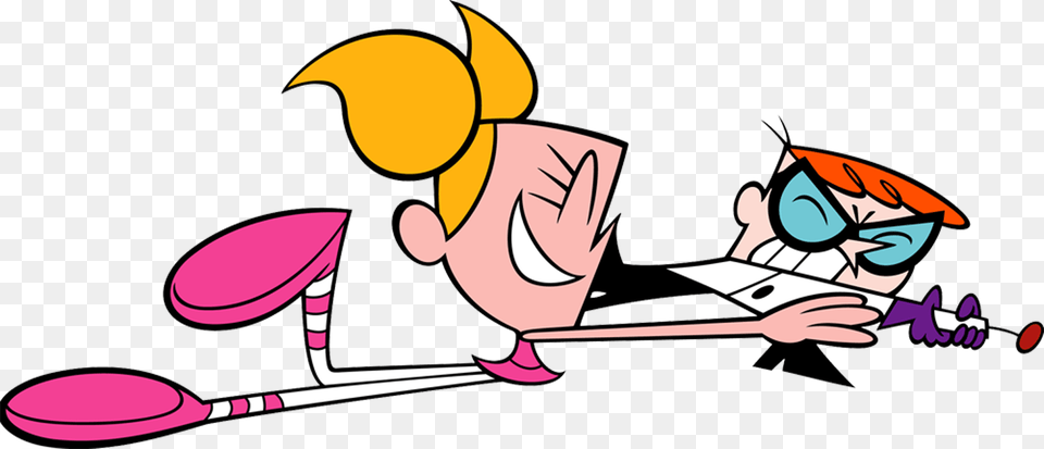 Dexter S Lab Dexter And Deedee Fighting, Cutlery, Cartoon, Spoon Free Transparent Png