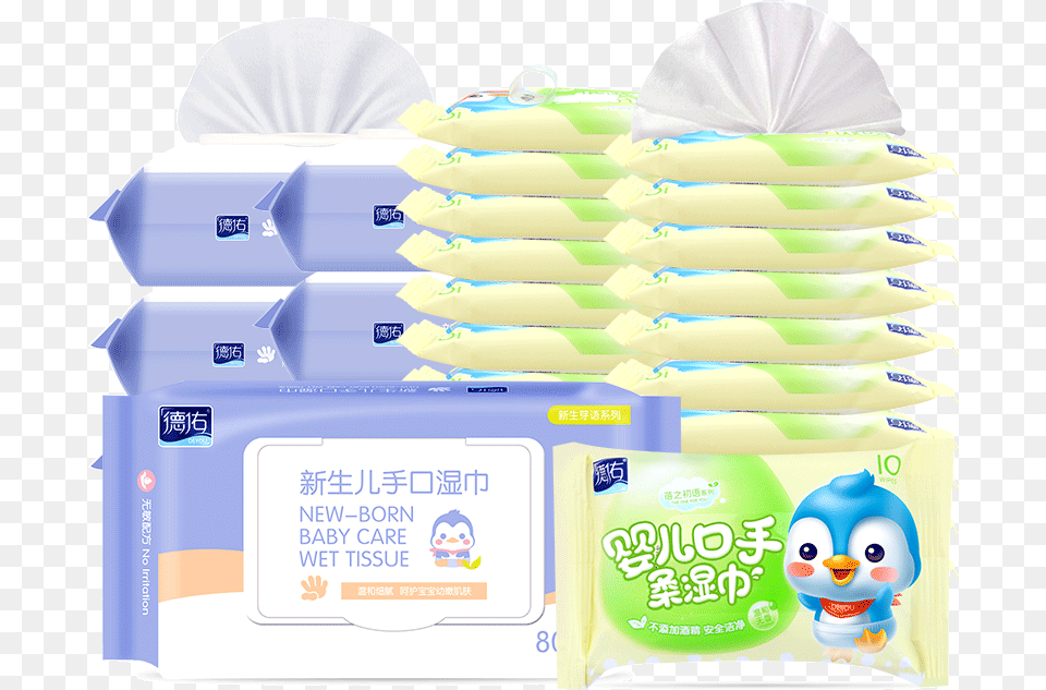 Deyou Baby Wipes Newborn Baby Fart Wet Wipes Children39s Cartoon, Diaper, Toy, Paper, Person Free Transparent Png