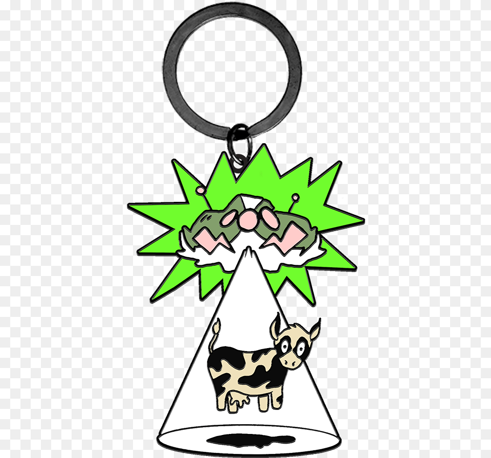 Df V3 Ufo Cow Charm Keychain Lovely, Clothing, Hat, Animal, Canine Png Image