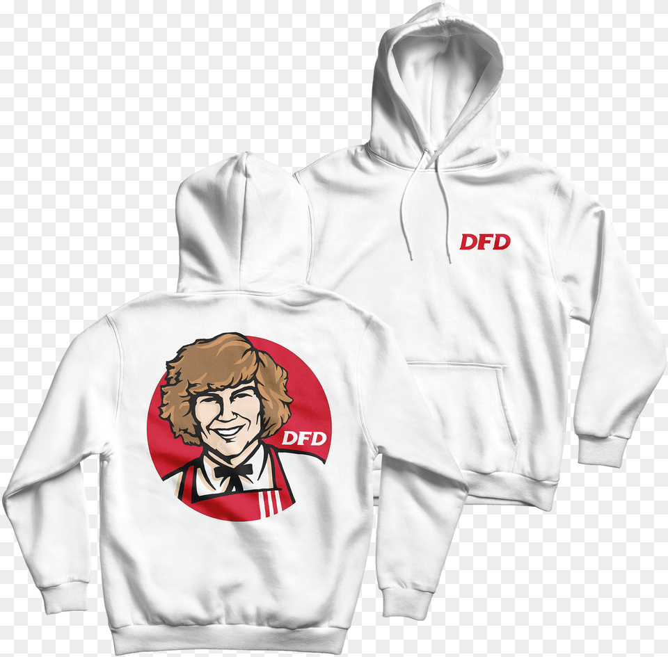 Dfd White Hoodie Dfd White Hoodie, Sweatshirt, Sweater, Knitwear, Hood Free Png Download