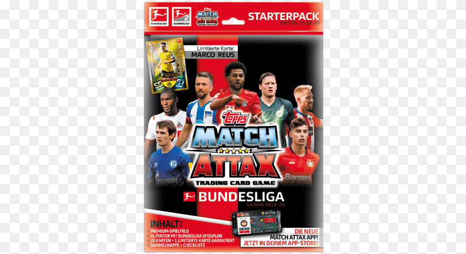 Dfl Bundesliga Match Attax 2019 Starter Packssrc Starterpack Match Attax 2019 2020, Advertisement, Poster, Adult, Person Png