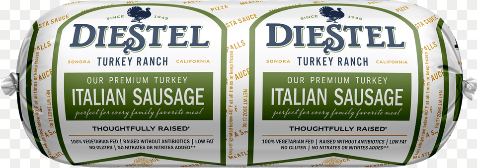Dfr Italian Turkey Sausage Link Rendering Diestel Farms Turkey Italian Sausage, Food, Ketchup, Advertisement Png Image