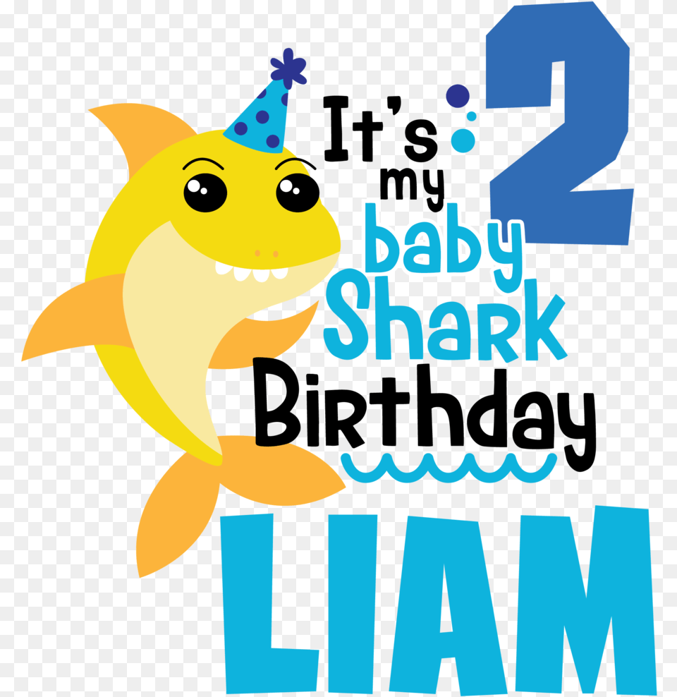 Dg Bp01 Baby Shark 1 Birthday, Animal, Sea Life, Bird Free Png Download