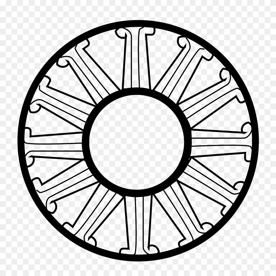 Dhama Weel Piece 2 Clipart, Machine, Spoke, Wheel, Disk Png