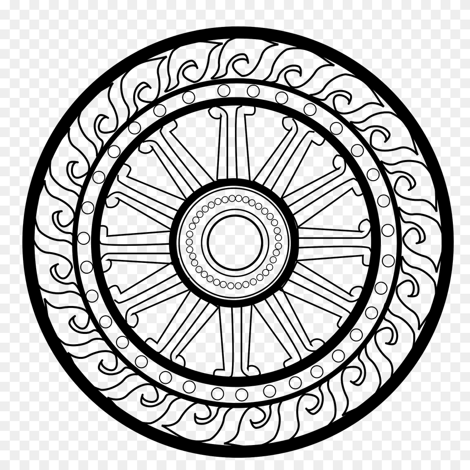 Dhama Wheel Clipart, Home Decor, Machine, Art, Car Wheel Png Image