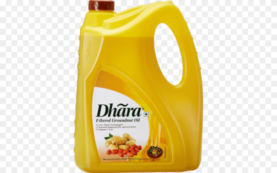 Dhara Filtered Groundnut Oil 5 Ltr Dhara Filtered Groundnut Oil, Beverage, Juice, Cooking Oil, Food Free Png
