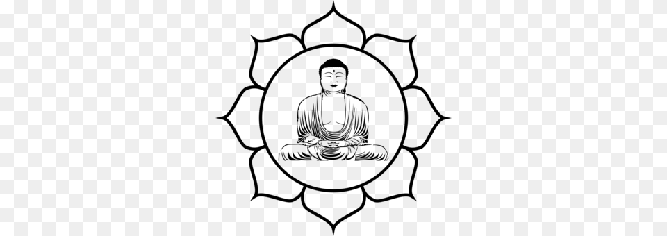 Dharmachakra Buddhism Buddhist Symbolism Noble Eightfold Path Free, Gray Png