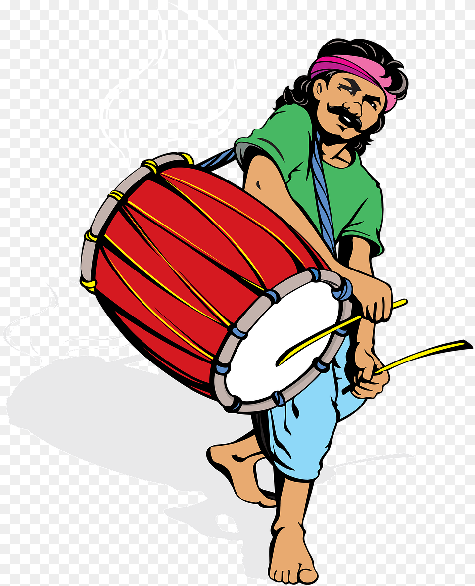 Dhol, Person, Face, Head, Musical Instrument Free Png Download