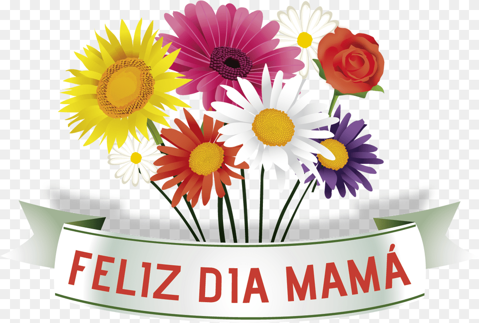 Dia De Las Madres, Daisy, Flower, Flower Arrangement, Flower Bouquet Free Transparent Png