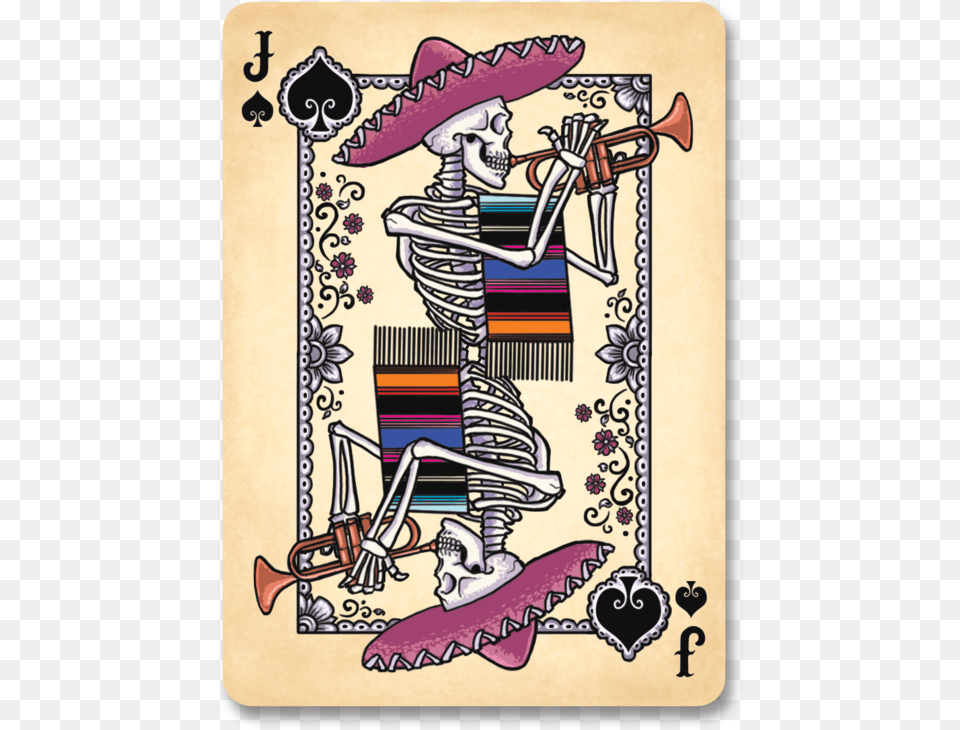 Dia De Los Muertos Cards Spades, Clothing, Hat, Person, Face Png Image