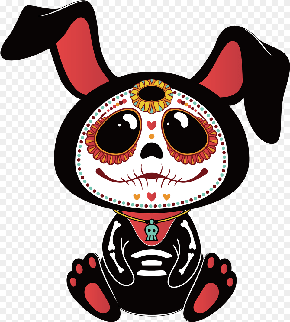 Dia De Los Muertos Clipart Dia De Los Muertos Rabbit, Face, Head, Person, Baby Png