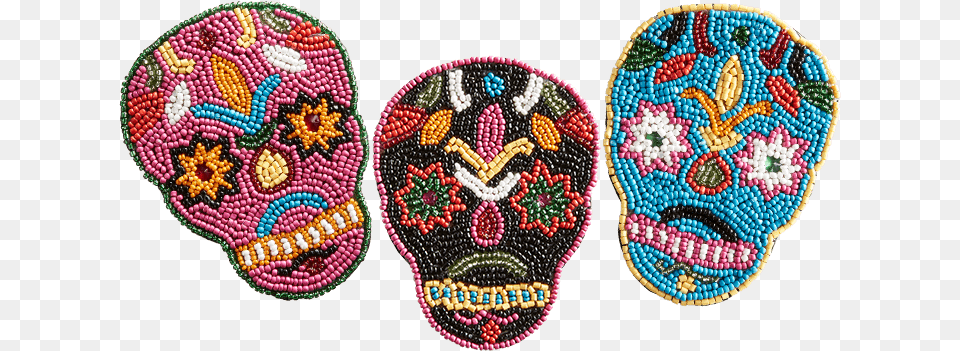 Dia De Los Muertos Skeleton Beads Bead, Pattern, Accessories, Embroidery Free Png Download