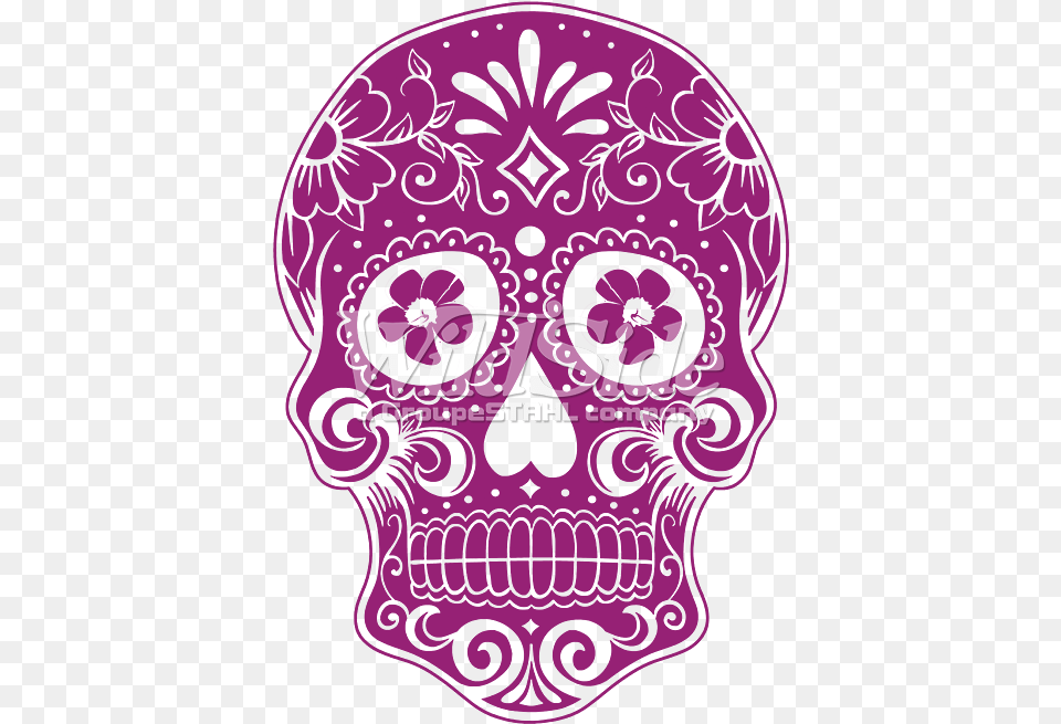 Dia De Los Muertos Skull Day Of The Dead P, Art, Graphics, Purple, Pattern Free Png