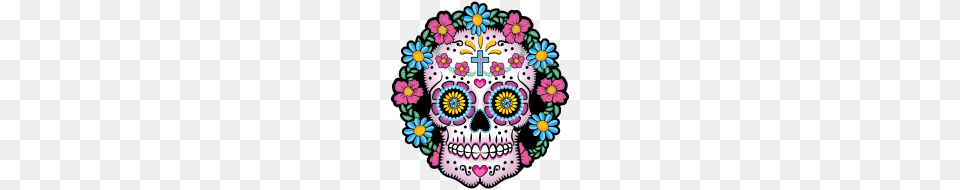 Dia De Los Muertos Sugar Skull, Art, Pattern, Graphics, Birthday Cake Free Png Download
