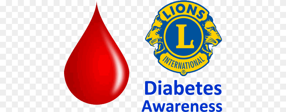 Diabetes Awareness Logo Lions Club, Droplet, Balloon Png Image