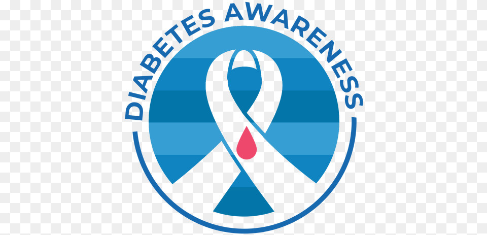 Diabetes Awareness Ribbon Drop Badge Sticker Transparent Diabetes Awareness Ribbon, Logo, Accessories, Formal Wear, Tie Png Image