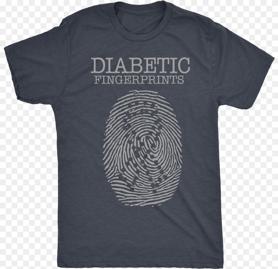 Diabetic Fingerprints With Diabetes Awareness Ribbon Ahlem Love, Clothing, T-shirt, Shirt Png