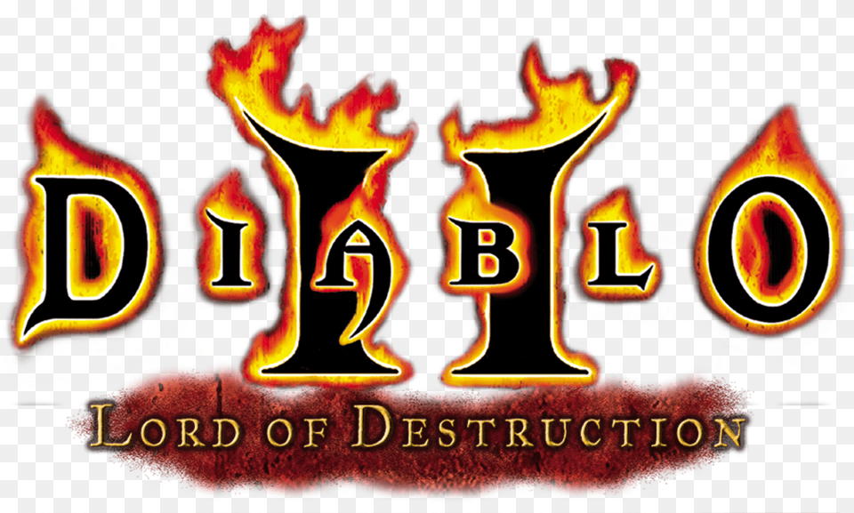 Diablo 2 Lord Of Destruction Logo, Fire, Flame, Person Free Transparent Png