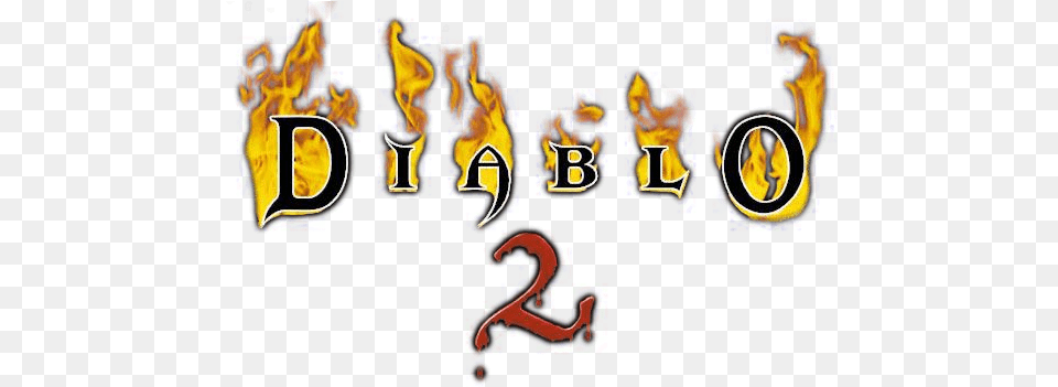 Diablo Ii Diablo 2 Cinematic Trailer E3, Fire, Flame, Logo, Text Free Transparent Png