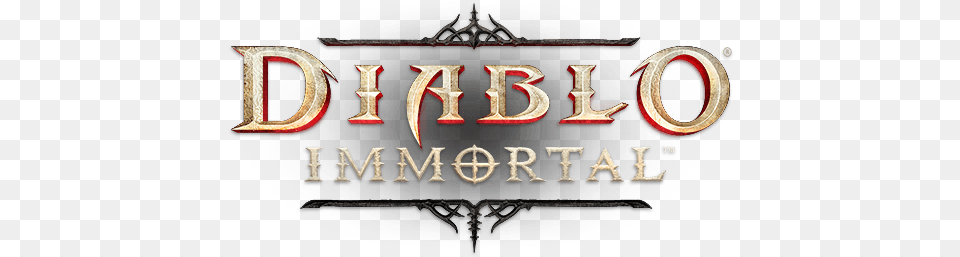 Diablo Immortal Emblem, Logo, Cross, Symbol, Text Free Transparent Png