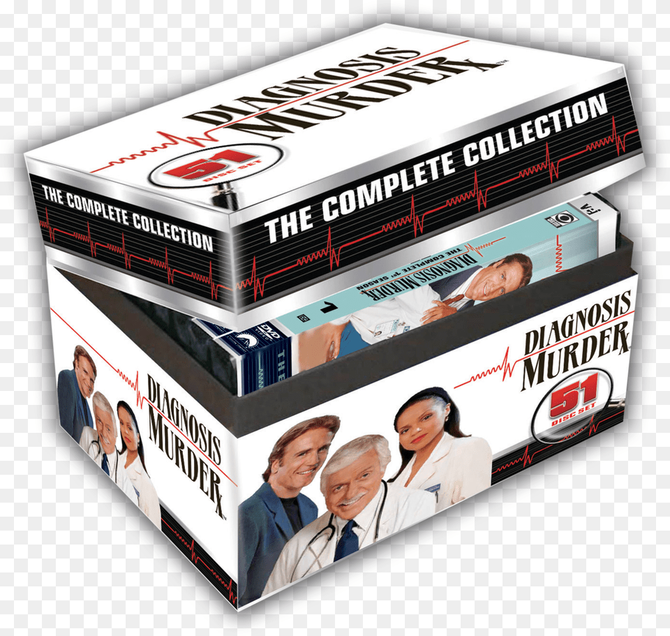 Diagnosis Murder Dvd Complete Series, Box, Adult, Person, Man Free Png Download