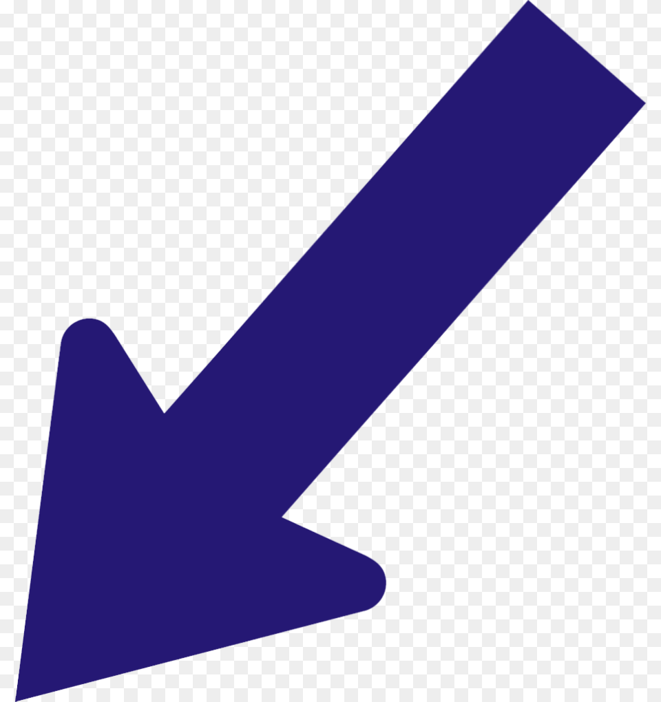 Diagonal Arrow Down To The Left Png