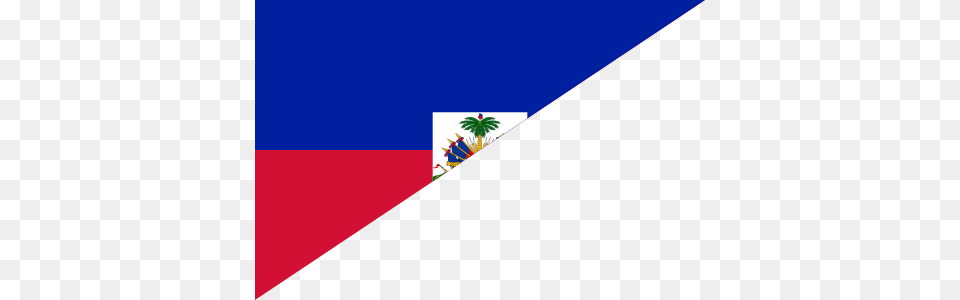 Diagonal Flag Haiti Tl, Triangle Free Png Download