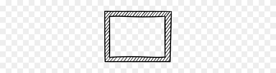 Diagonal Lines Frame Doodle, Gray Png Image