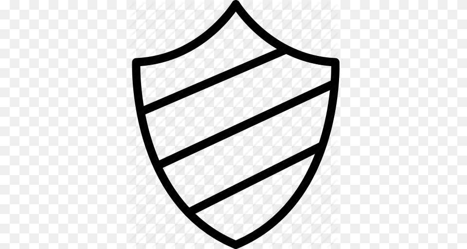 Diagonal Lines Protection Shield Stripes Icon, Armor Free Png