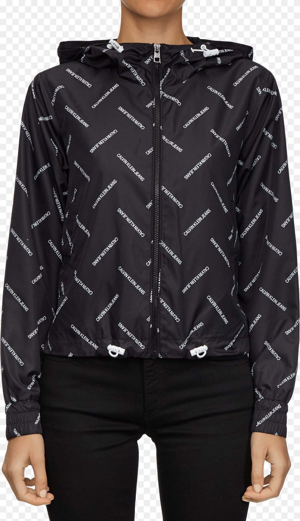 Diagonal Logo Windbreaker Jacket Hoodie Free Png