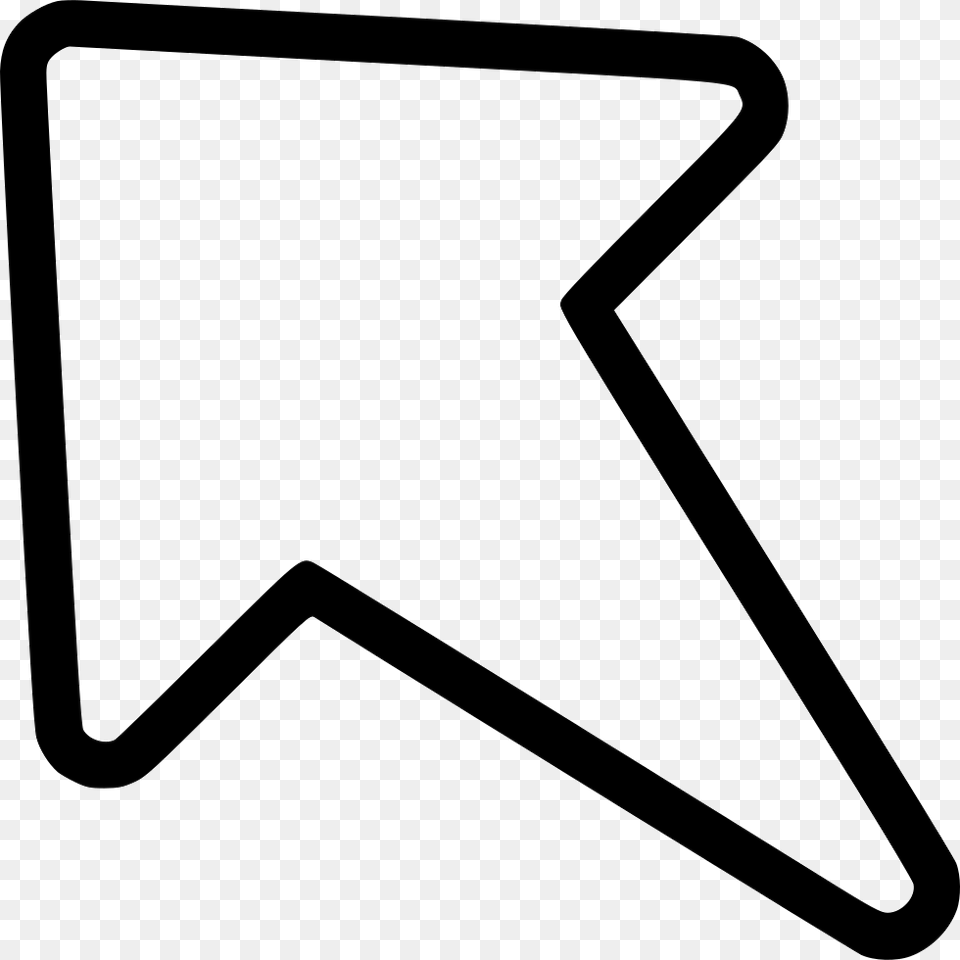 Diagonal North West Up Left Arrow Comments Diagonal Arrow Clip Art, Star Symbol, Symbol, White Board Free Png Download