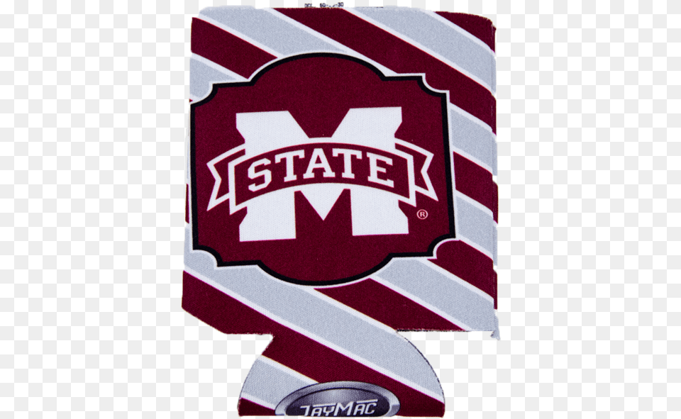 Diagonal Stripes Banner M Coozie Mississippi State University, Emblem, Symbol, Sticker, Logo Free Png