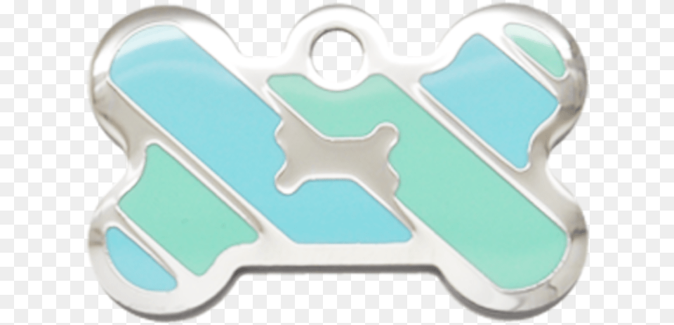 Diagonal Stripes Grind Enamel Mini Bone Animal, Turquoise, Cream, Dessert, Food Free Transparent Png