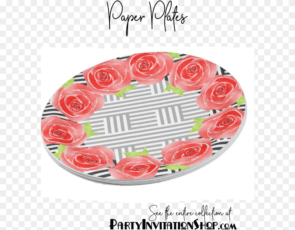 Diagonal Stripes Rose, Dish, Food, Meal, Platter Free Png