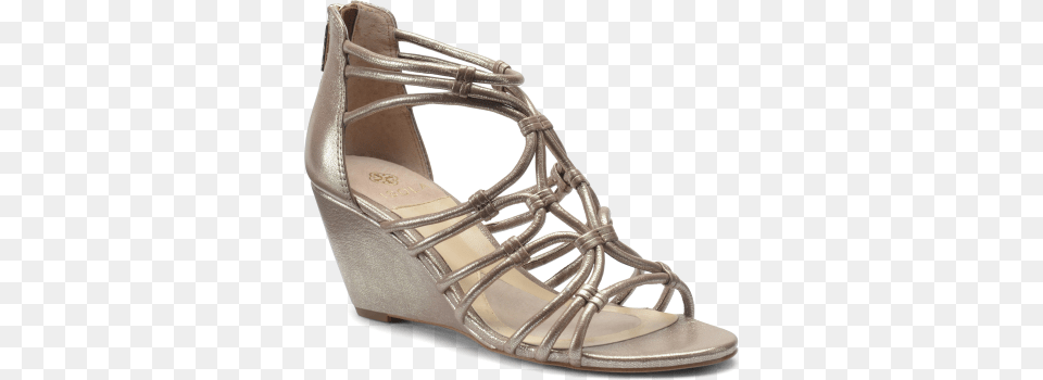 Diagonal View Of Isola Floral In Satin Gold Isola Floral Strappy Sandal Size, Clothing, Footwear, High Heel, Shoe Free Transparent Png