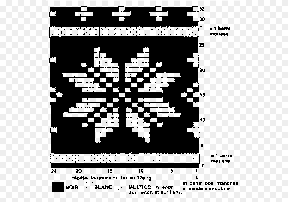 Diagram Representing The Motif Integrated Into The Nordic Fair Isle Star Pattern, Qr Code, Game Png Image