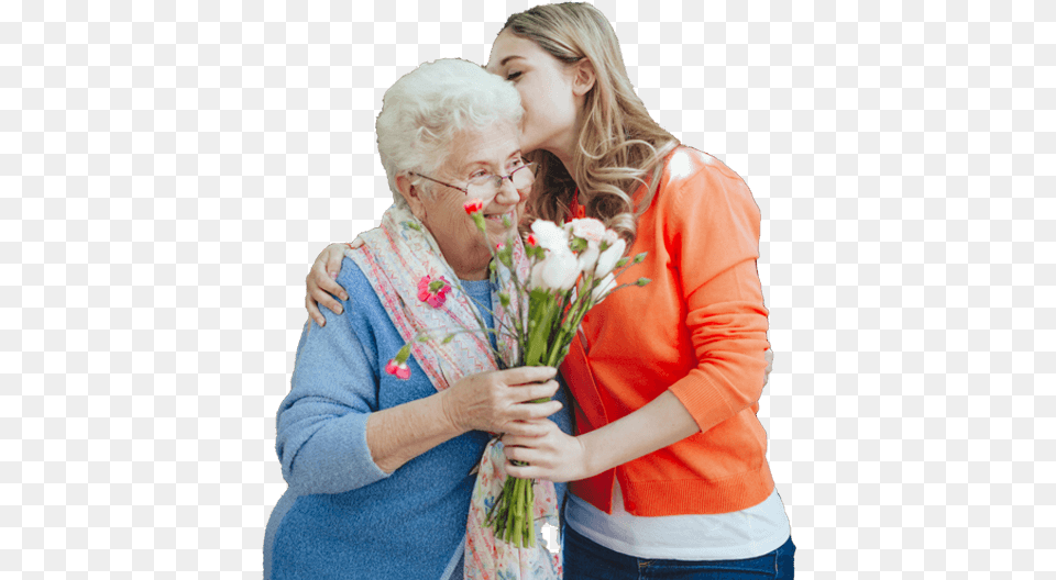 Dial Retirement Communities Bouquet, Adult, Plant, Person, Woman Free Png Download