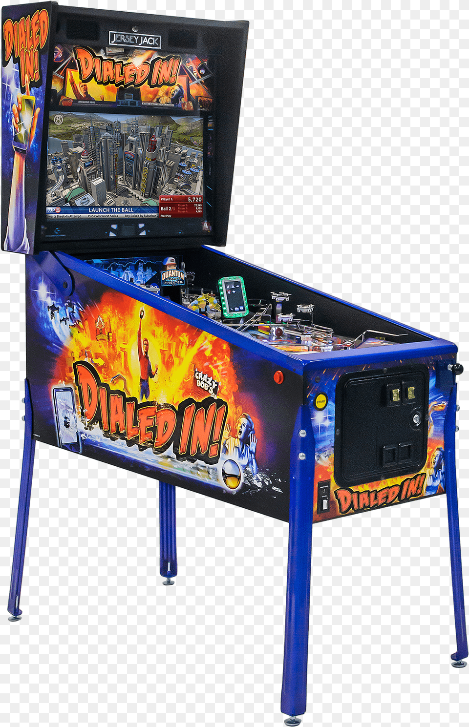 Dialed In Le Dialed In Pinball Machine, Arcade Game Machine, Game, Person, Computer Hardware Png