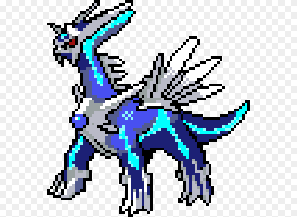 Dialga From Pokemon Pixel Art Pokemon Grids Png