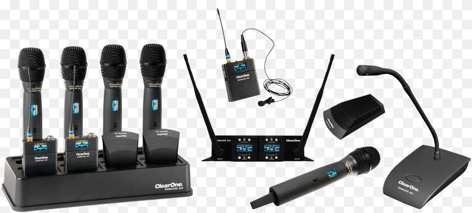 Dialog 20 2 Channel Wireless Microphone System Clearone Clearone Dialog 20, Electrical Device, Electronics Png Image
