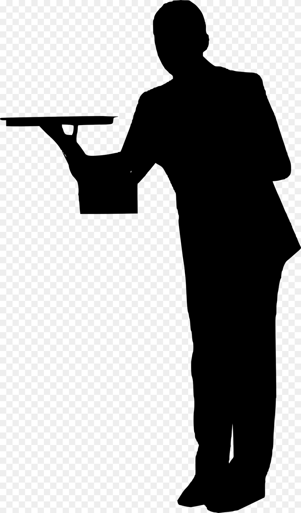 Dialogue Only Please Servant Butler Silhouette, Firearm, Gun, Handgun, Weapon Free Png