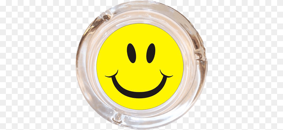 Diameter Smiley Face Glass Ashtray Happy, Plate Free Png
