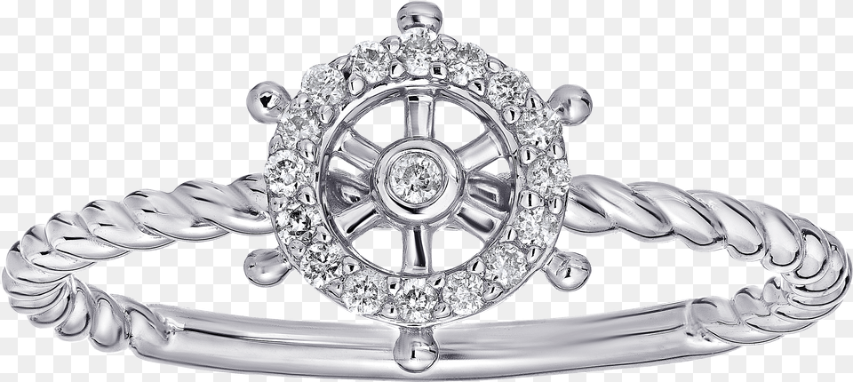 Diamond Anchor Ring Diamond, Accessories, Jewelry, Gemstone, Silver Png Image