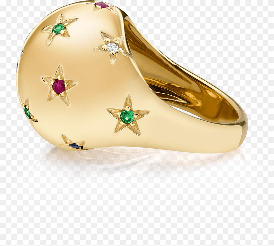 Diamond And Tri Color Star Bombe Ring Ring, Accessories, Jewelry, Gemstone, Gold Free Png
