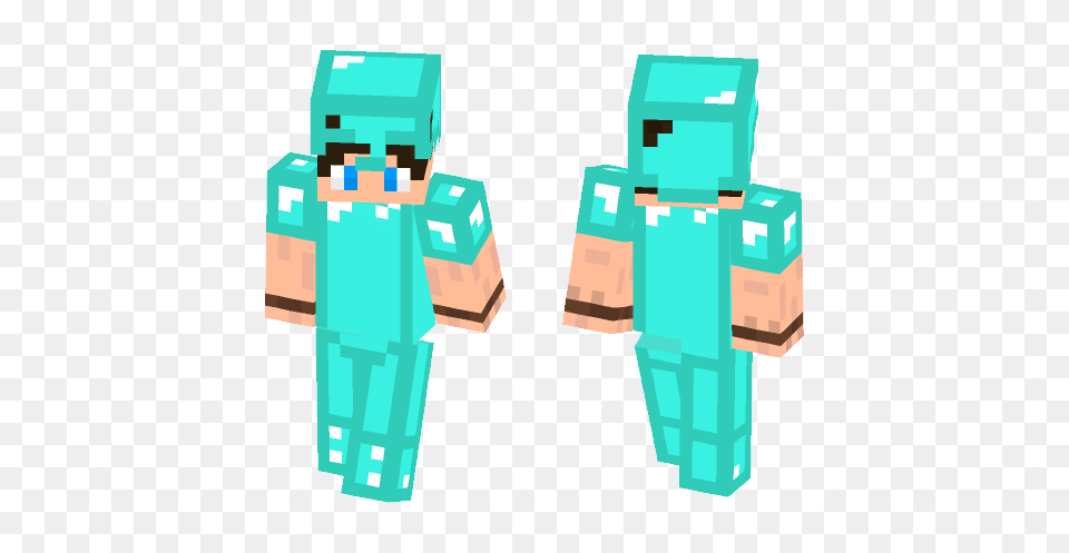 Diamond Armor Minecraft Skin For Superminecraftskins, Person Free Png Download