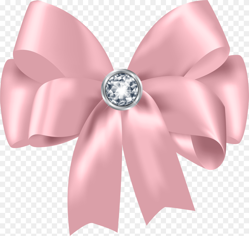 Diamond Bow And Arrow Ring Jewellery Pink Free Png Download