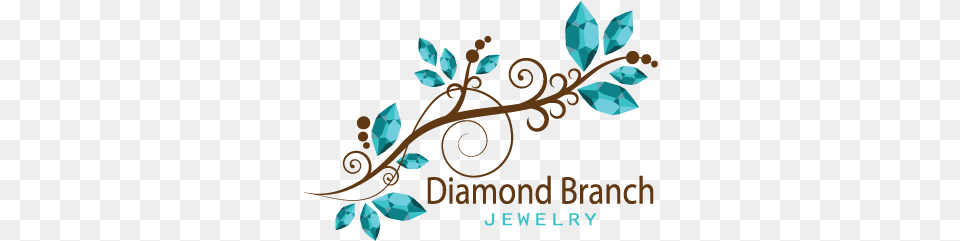 Diamond Branch Logo Design Gallery Inspiration Logomix Decorative, Art, Floral Design, Graphics, Pattern Png